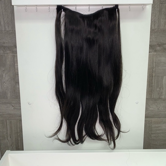 Black #1b Clip In Hair Extensions 7 pieces - Picture 3 of 3